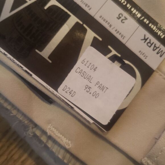 GALA Mark F-9 off white slacks - 34 waist - Picture 5 of 7